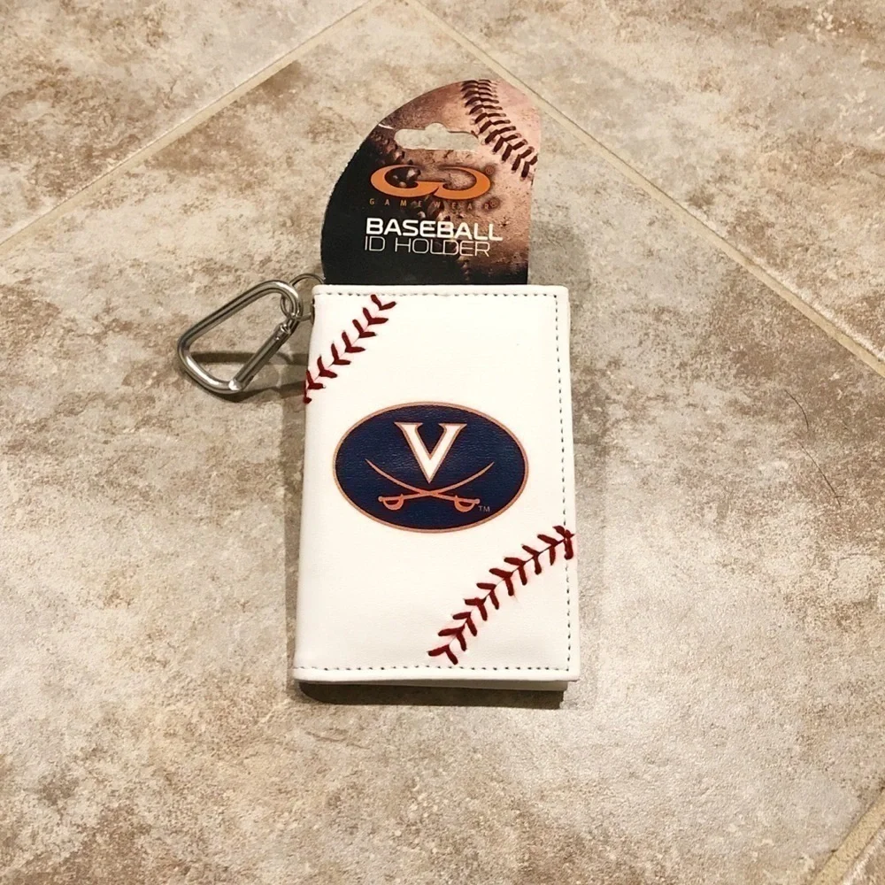 🆕 UVA Cavaliers NCAA leather baseball wall…